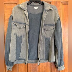 POL Olive and Charcoal Utility Jacket